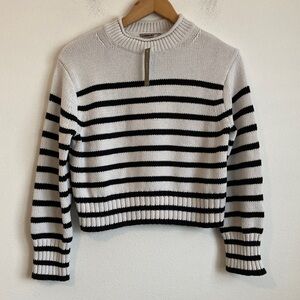 Heritage cotton Rollneck™ sweater in stripe